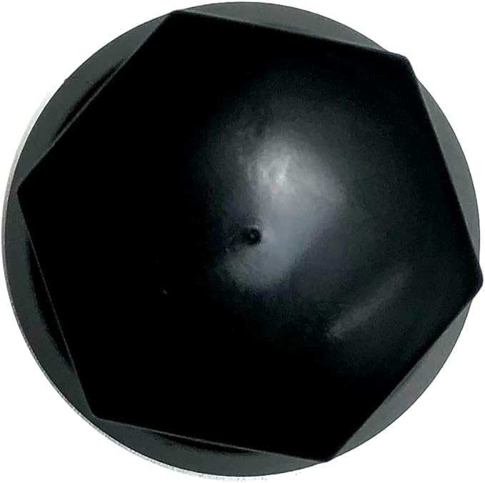 60 Tappi Copridado Per Ruote Camion - Diametro 32mm In Plastica Nera (Protezione Anticorrosione)