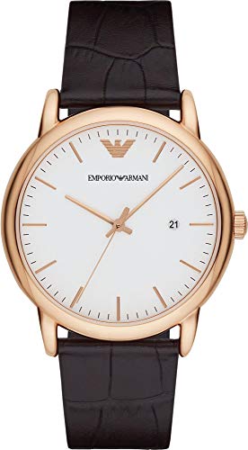 Emporio Armani Men's Three Hand, Automatic or Chronograph Watch with Stainless Steel or Leather Band