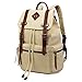 Produktbild BeautyWill Damen & Herren Vintage Canvas Rucksack Wanderrucksack Reiserucksack Laptoprucksack Camping-Rucksack Schulrucksack Unisex-Rucksack für Freizeit und Outdoor-Sport