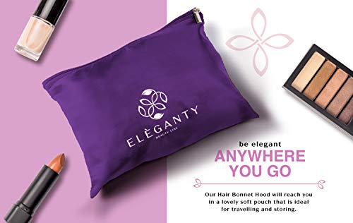 Eleganty Soft Bonnet Hood Hairdryer Attachment with Headband That Reduces Heat Around Ears and Neck to Enjoy Long Sessions - Used for Hair Styling, Deep Conditioning and Hair Drying (Purple) - Thumbnail 7
