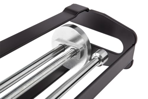 VERLINGER Kartuschenpresse 2K Kleber Pistole für Epoxidkleber Auspresspistole für Chemischen Anker Kartuschenpistole Schubverhältnis 26:1 250 ml Aluminium Stahl Metall Schwarz Pro