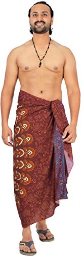 LA LEELA Men's Pareo Swim Wraps Bath Sarong Beach3