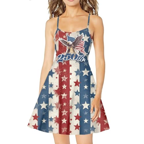Image of Cozeyat Women Girls Summer Sleeveless Dress Casual Swing Beach Cover Up Knee Length Dresses,Large Size XS-4XL