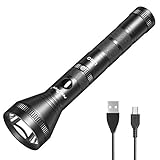 alte taschenlampe antik 【EINFACHE DESIGN UND BEQUEM HANDHABUNG】 PEETPEN L30 hat 2 Modi (Hoch / Niedrig). Eine Taste kann alle Funktionen kontrollieren. Der lampekörper (Länge ist 20cm) gibt Ihnen ein komfortables Handheld-Erlebnis. Die Seitentaste gibt Ihnen eine bequeme und schnelle Bedienung. Es dauert bis zu am meisten 9 Stunden nach dem vollständigen Aufladen für den niedrigen Modus.