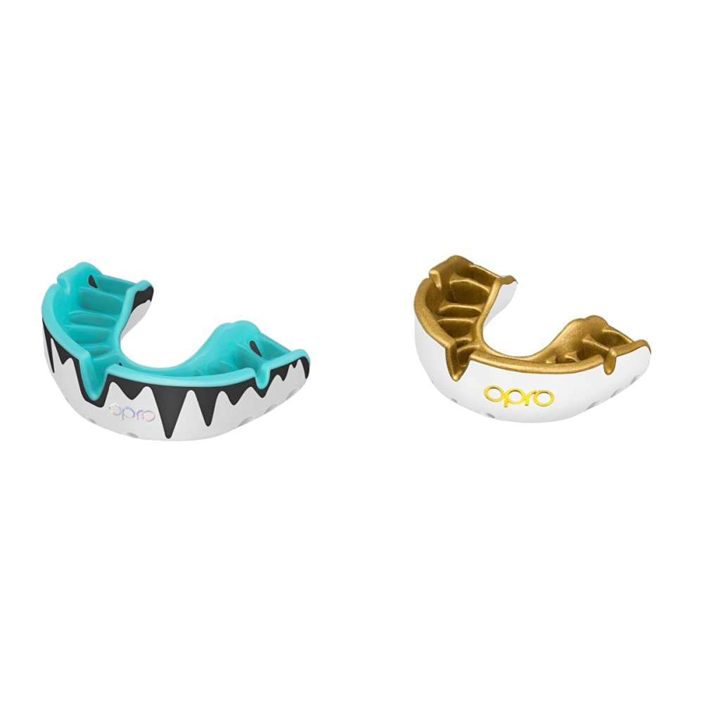 NEW OPRO Platinum Level Mouth Guard, Adults and Junior, Featuring Revolutionary Fitting & NEW OPRO Gold Level Mouthguard,Adults and Junior Sports Mouth Guard,Featuring Revolutionary Fitting Technology