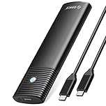 ORICO Aluminum M.2 NVMe SSD Enclosure , Tool-Free 10Gbps USB C Adapter, USB 3.2 M.2 NVMe Reader, External SSD Case Thunderbolt 3 Compatible, Supports 4TB 2230/2242 /2260/2280 PCIe M-Key SSDs-PWM2-G2
