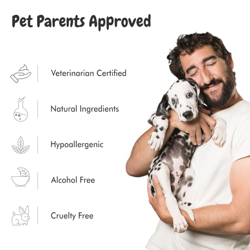 Image of Bscly Strawberry Dog Shampoo 1000Ml - Ticks & Fleas Prevention - Enriched with Chamomile, Aloe and Coconut Oil - Moisturizes & Heals Skin - Suitable for Pomeranians to Golden Retrievers