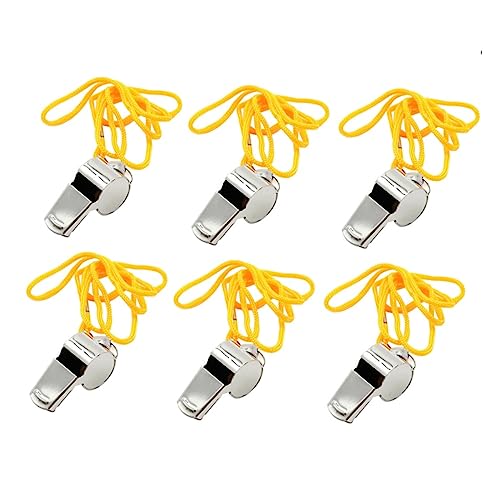 BESPORTBLE Emergency Survival Whistle Set of 12 Loud and Sturdy Metal Whistles for Camping Hiking Training
