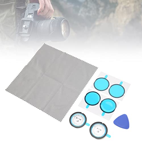 Protectores de Lente Dual, Juego de Protectores Adhesivos para Lentes, Cubierta Protectora Antirayones con Revestimiento Múltiple y Material de Policarbonato (PC) para Accesorios de Cámara de Acción Panorámica X3 miniatura 4