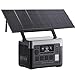 OUKITEL P1000 Plus Tragbare Powerstation mit 500W Solarpanel, 1024Wh LFP Batterie Backup mit 4x1800W AC Ausgäng, Schnellladung von 0-80% in 40 Mins Solar Generator, Notstromaggregat für Camping