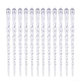 Homeponnew Klare Eiszapfen Ornamente 12 Stück Hängende Anhänger Set mit...