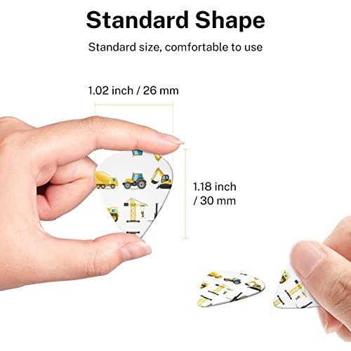 Cartoon Heavy Machinery Truck Lot de 6 médiators pour guitare acoustique, guitare électrique, basse, ukulélé – fin… - Les Beatles, Paul McCartney, John Lennon, RIngo Starr, George Harrison Cartoon Heavy Machinery Truck Lot de 6 médiators pour guitare acoustique, guitare électrique, basse, ukulélé – fin… – Image 8