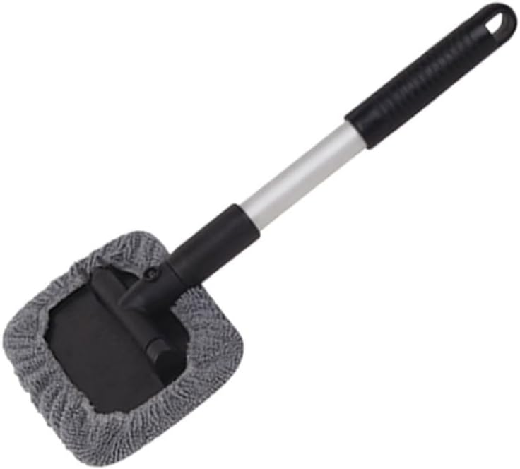 GLEAVI Alloy Telescopic Handle Window Mop Rotating Glass Wiper for Car Windshield Cleaning Auto Supplies for Vehicle and Home Use
