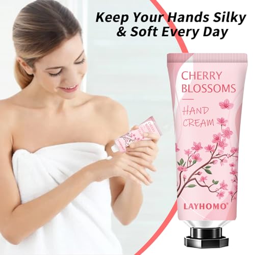 DBEAUTYM 10 Pack Christmas Gifts Hand Cream Set,Christmas Gifts for Women,Stocking Stuffers for Teen Girls Party Gifts Travel Size Lotion Shea Butter Hand Cream for Dry Hands,10 Different Fragrances