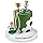 Soccer Cake Topper, Soccer Ball Player Cake Decorations with Trophy Football Cake Topper for Soccer Football Theme Birthday P