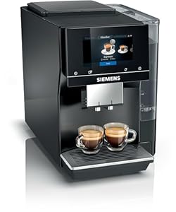 Siemens, full-automatic coffee maker, EQ700, iSelect Display, coffeeWorld, with Cold Brew and Slow Brew, cappuccinatore, Home Connect, black piano, TP713GB9 classic