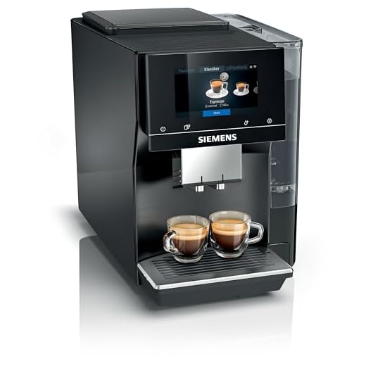 SIEMENS EQ700 Fully Automatic Bean to Cup Coffee Machine, 5" Touch Screen Display, Cold Brew/Slow Brew, Cappuccinatore, 30+ Coffee Beverages, Home Connect, TP713GB9