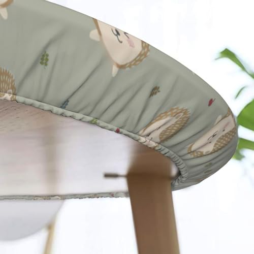 Nappe ronde antitache hérissons : protégez votre table des éclaboussures - 8