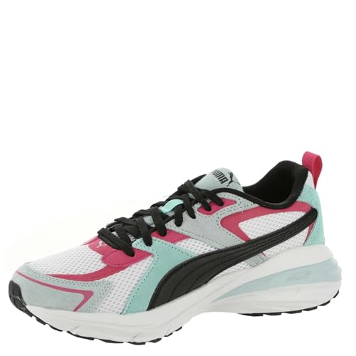 PUMA Women's Hypnotic Leather Shoes, White-Black-Frosted Dew, 6.54