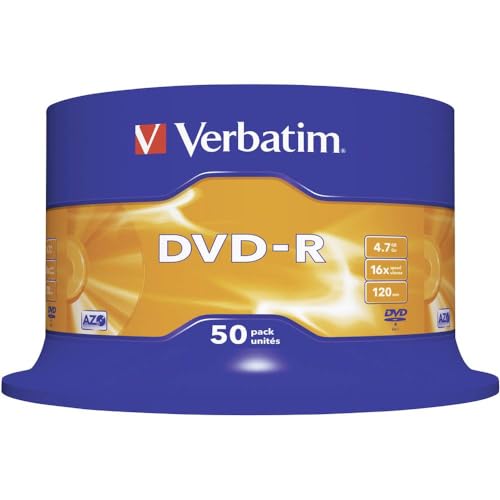 Verbatim 50PK 4.7GB 16X DVD-R Spindle