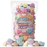 Conversation Hearts Candy 1 lb – Valentines Bulk Mix & Mother’s Day Edition – Ideal for Events...
