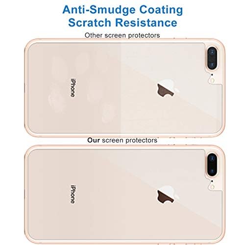 Protector de Pantalla CE 100 PCS for el iPhone 8 0.3mm 9H Dureza Superficial 2.5D de Borde Curvado a Prueba de explosiones Prima de Vidrio Templado Back del Plus y 7 Plus