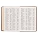 KJV Holy Bible, Compact Large Print Faux Leather Red Letter Edition - Ribbon Marker, King James Version, Saddle Tan