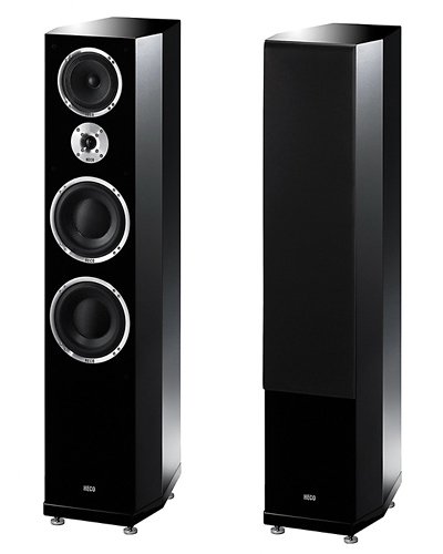 Heco The Statement 300 W Lautsprecher (3-Wege, 2.0 Kanäle, mit Kabel, 300 W, 18-50.000 Hz, schwarz)