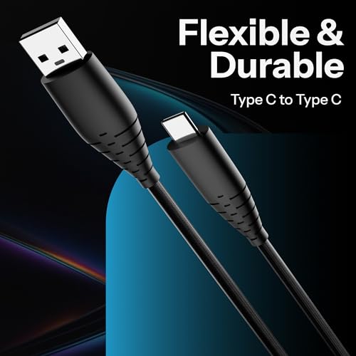 Image of Basesailor USB to Type C 60W /3A Braided Cable,Fast Charger Cable,Compatible for iPhone,Samsung,Oneplus,Nothing & Other Devices,Supports QC 2.0 /3.0 Charging with High Speed Data Transmission