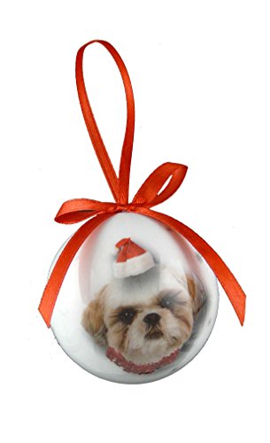 Christmas Pet pallina - Shih Tzu - Misure 5 cm