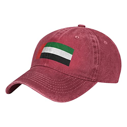 YINGD Casquette de baseball cowboy drapeau des Émirats arabes unis casquette de sport réglable décontractée et unisexe pour homme et femme casquette de camionneur, chapeau 465, taille unique