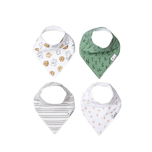 Copper Pearl Baby-Bandana Geifer Lätzchen Für Sabbern und Zahnen 4 Satz-Geschenk-Set"Chip"