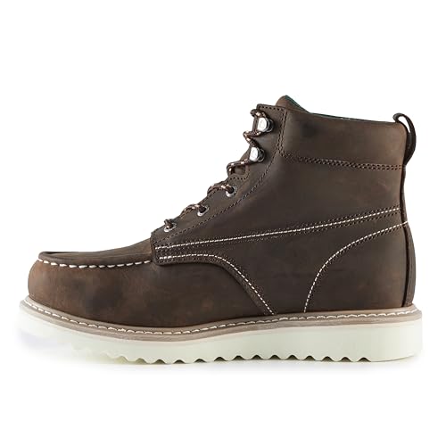 Image of Golden Retriever Work Boots for men Waterproof Comfortable 6 inch Full Grain Tumbled Leather Welt Slip and Oil-Resistant STEEL /SOFT Toe Construction Boots G6192D G6158ST G6282D G6258ST