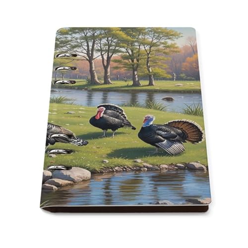 RLDOBOFE Spring Walk Notebooks 6 Ring Binder Refillable Notebook A5