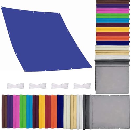 Voile d'ombrage rectangulaire protection solaire imperméable avec oeillets - 2