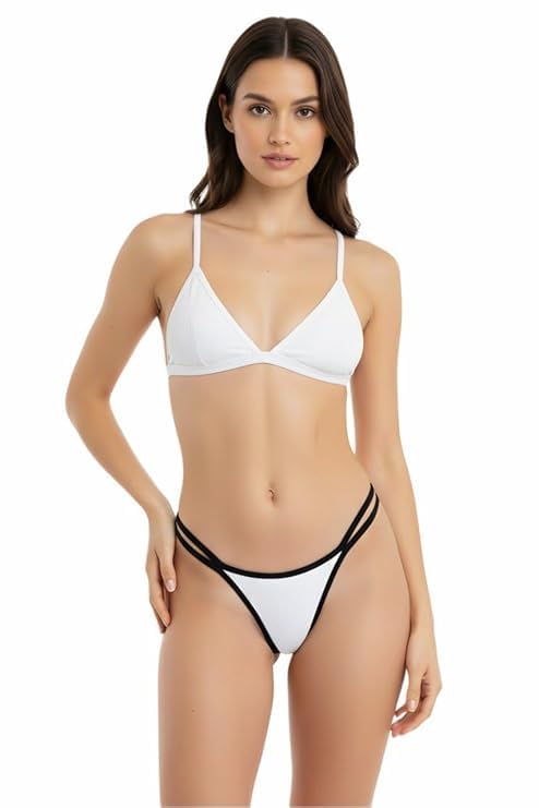 Women's Double Strap Bikini Panty Soft Stretchable Modern Fit Lightweight Comfortable Everyday Innerwear for Women-image-4