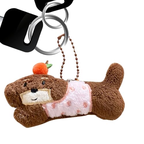 Abalorio de bolsa de felpa, dije de bolsa de perro, llavero de peluche de cachorro de dibujos animados, decoración de mochila para niños y niñas, maleta de viaje, B, Refer to description