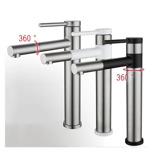 Mitigeur de lavabo élégant avec bec pivotant 360° de haute précision