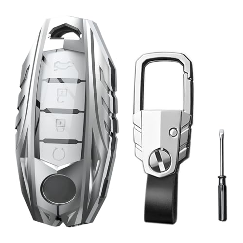 Coque de clé alliage de zinc Nissan Altima Rogue étui métallique finition chrome