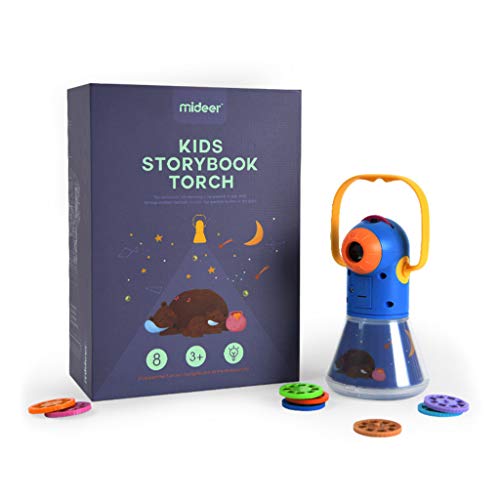 CHIHUOBANG Projecteur d'histoire multifonction pour enfants, bébés et tout-petits, avec veilleuse et 8 films de contes de fées