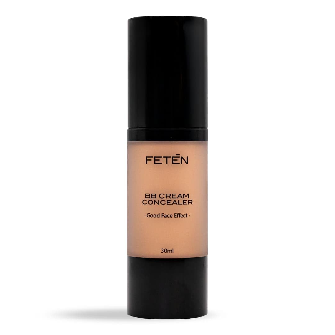 FETEN BB Cream Protezione Solare Crema Idratante Colorata Viso Adatta Colore Pelle Fondotinta Uniformante Incarnato Antiage Uomo