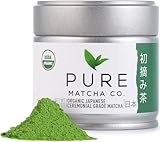 Pure Matcha Co | Premium Organic Ceremonial Grade Matcha Green Tea Powder | Authentic Japanese Origin | Sugar Free | 30g, 1.06oz