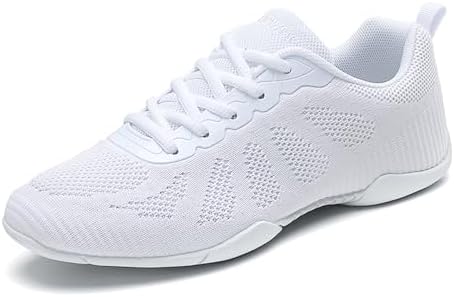 IQYU Rubberen schoenen voor dames, lichte sportschoenen, casual joggingschoenen, platte schoen