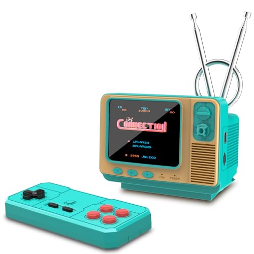 Mini TV Retro Handheld Game Console -JALECO Licensed Classic Games, Portable Gaming Toy with TF Card to Expand 80s 90s Games, Support Two Players & Game Save, Ideal Gift for Boys Girls