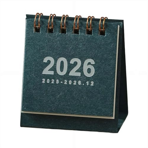 ミニデスクカレンダー 2026、2026年用スタンディングフリップカレンダー、スケジュールプランナー、ToDoリスト、デイリーメモカレンダー、重要な日のリマインダー、自宅オフィス屋外用。