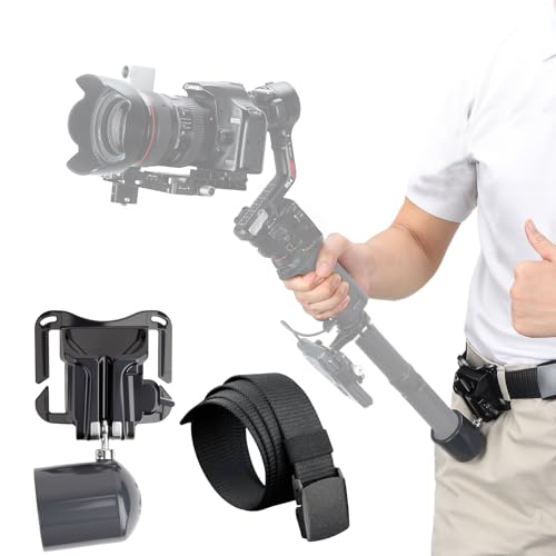 XIXAN Handheld Gimbal Stabilizer Accessories Load Reduce Kit with Gimbal Support and Waist Belt for Easier and Longer Holding. Compatible with DJI Ronin Osmo Series/hohem/FeiyuTech/Zhiyun/Insta 360