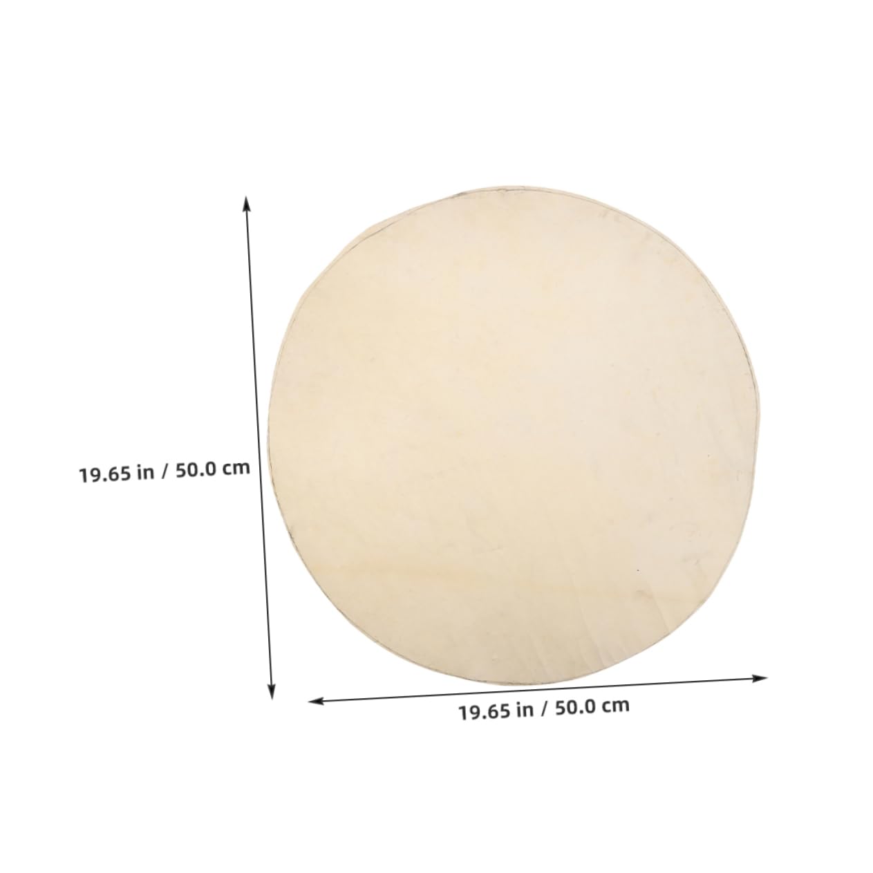 LIOOBO Goat Skin Drum Head 50cm African Drum Skin Replacement for Djembe Fittings Easy to Install