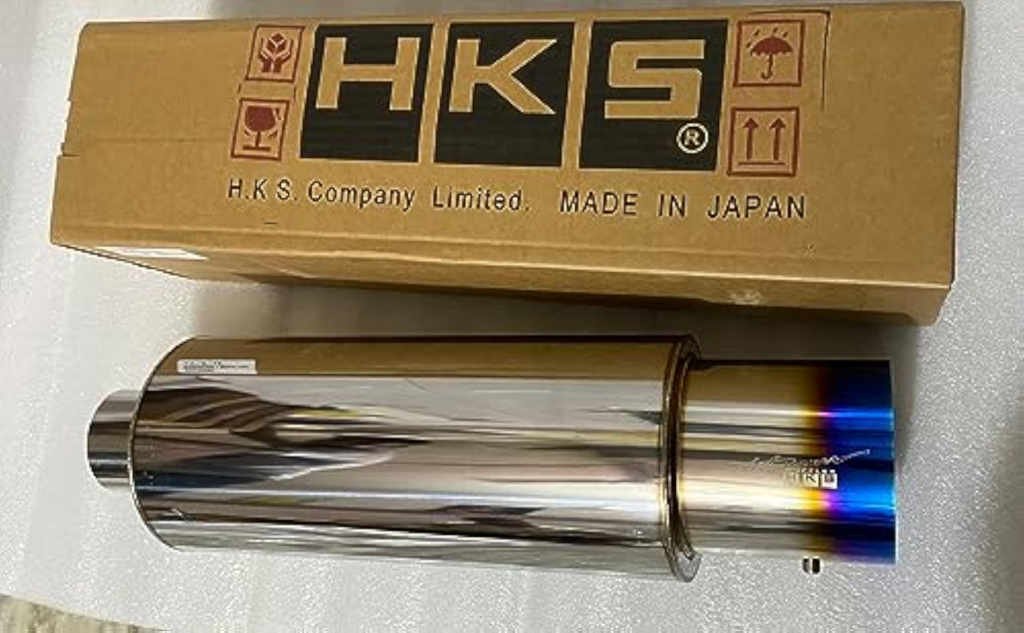 Stainless Steel Burnt Tip HKS Muffler Car Exhaust System