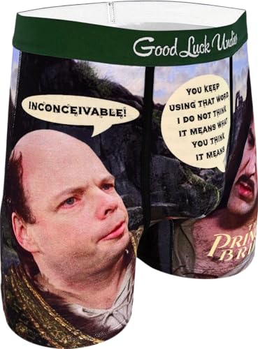 Good Luck Undies Mens The Princess Bride Inconceivable Boxer Brief Underwear Large