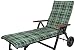 Produktbild Kettler Polen KETTtex 2395 Auflage Rollliege Milano grün-braun kariert 190x60x6 cm (ohne Liege)